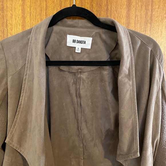 BB Dakota Faux Suede Moto Jacket - Small - Picture 2 of 9